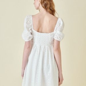 NWT Fore Puff Sleeve Babydoll Dress